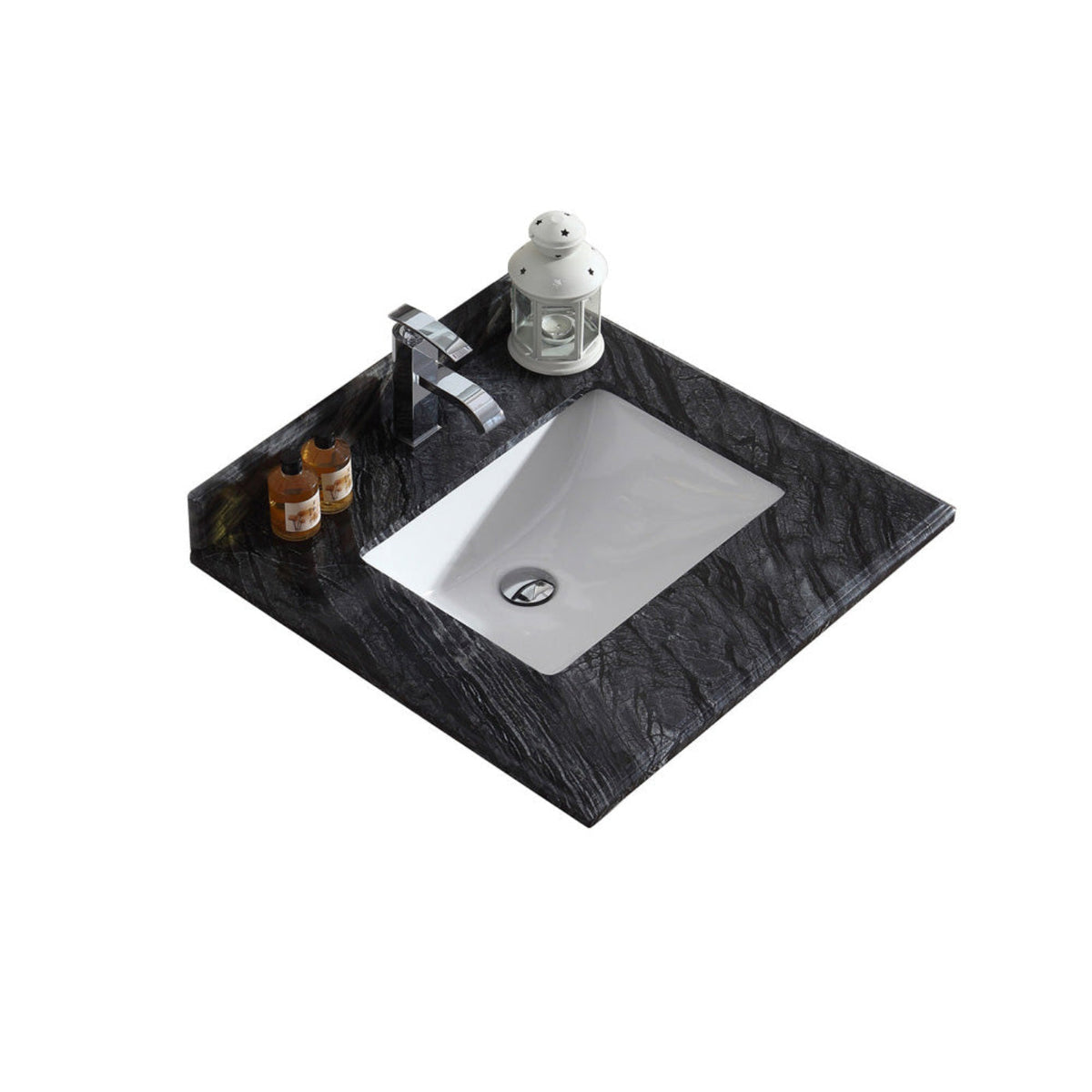 Laviva Black Wood Countertop - 313SQ1H-24-BW
