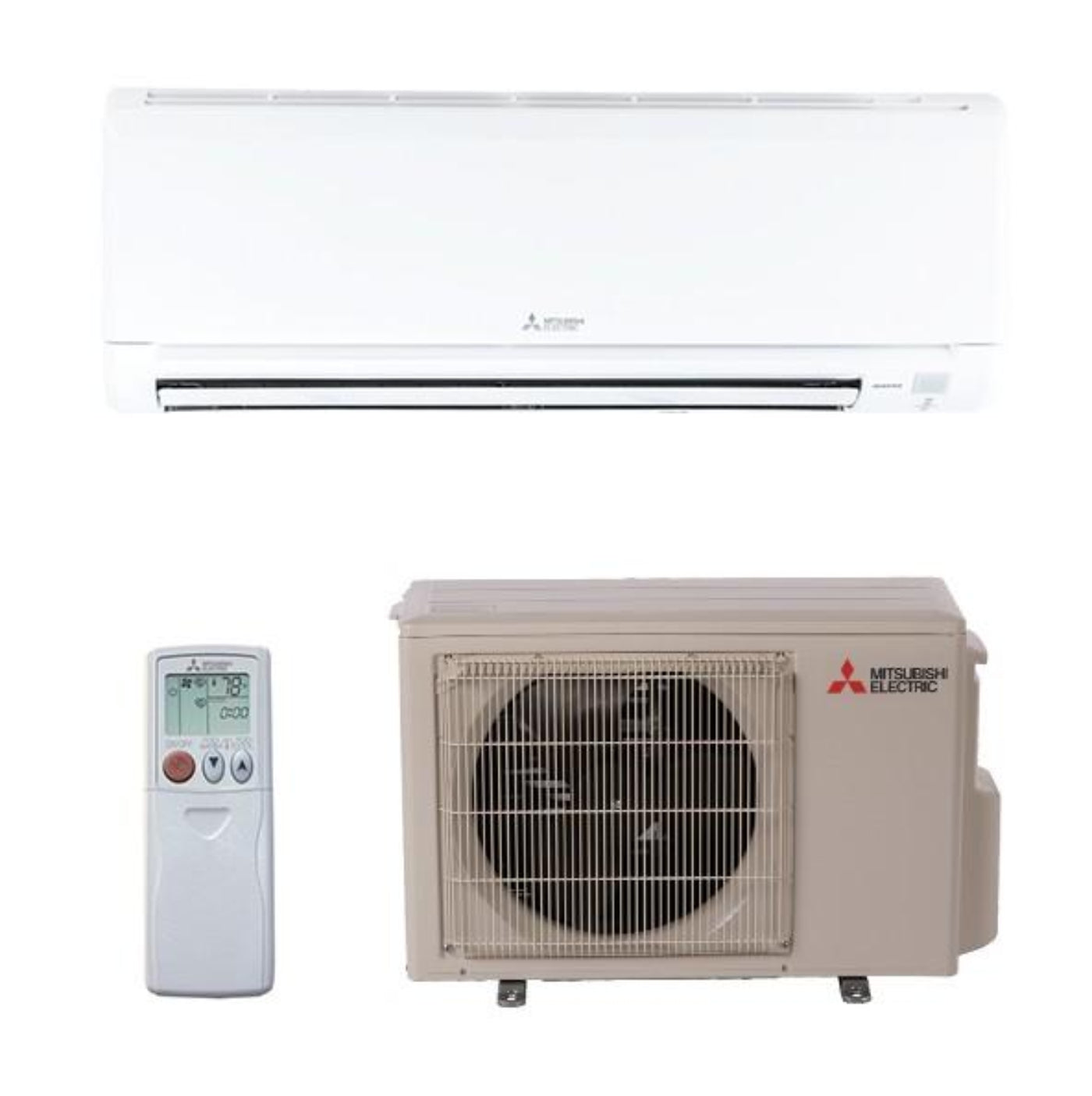 Mitsubishi GS 9,000 BTU 28.4 SEER2 Wall Mounted Heat Pump System - R410A - MSZ-GS09NA-U1