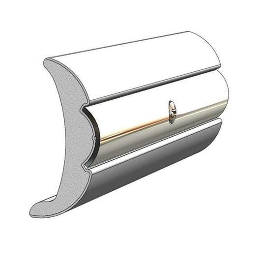 TACO 60'  2" x 7/8" Frosty White Rigid Vinyl Flex-Core -  V21-9906WHC60D