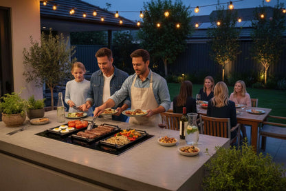 Kleenmaid 90cm Wide Built in Electric Induction BBQ - iNDUQ9032