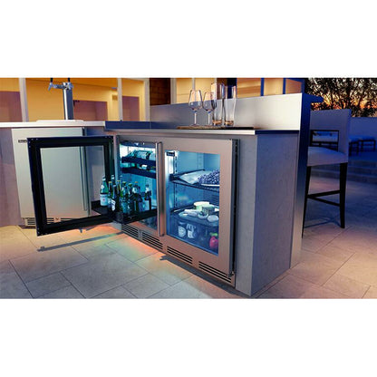 Perlick 24" C-Series Beverage Center w/ Fully Integrated Solid Door, 5.2 cu. ft. Capacity, Energy Saver - HC24BB-4-2