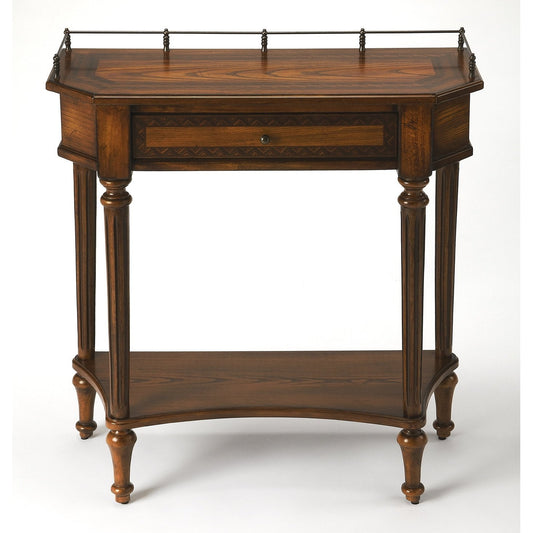 Butler Specialty Company Charleston One Drawer Console Table, Medium Brown  - 883040