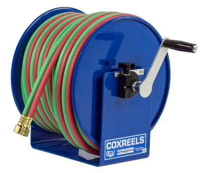 Coxreels  Hand Crank Hose Reel for 1/4" x 100' Twin Oxy-Acetylene Welding Hose New - 112W-1-100