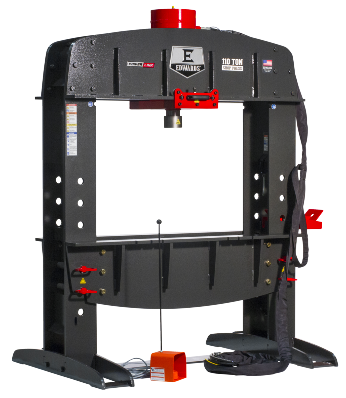 EDWARDS 110 Ton Shop Press & Portable Power Unit - ED9-HAT9010