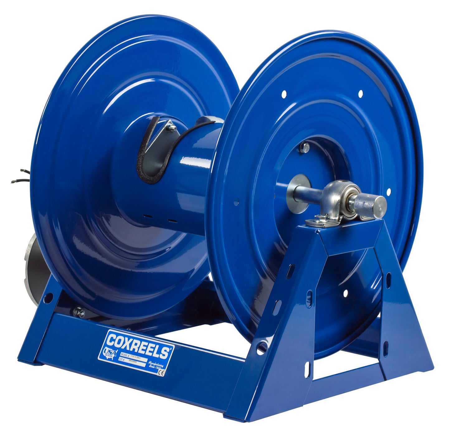 Coxreels  Motorized Hose Reel 1/2" x 100' Capacity with 12V DC 1/3 HP Reversible New - 1125-4-100-E
