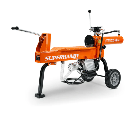 Super Handy GCAO024 Log Splitter 14-Ton Horizontal Portable Electric 120V 15Ah 2.5HP Motor New Canada Only - GCAO024