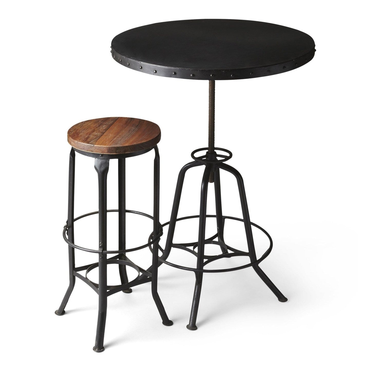 Butler Specialty Company EngleWood Round 29""W Metal Hall/Pub Table, Black  - 1200025