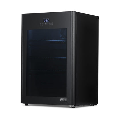 Newair Froster 125-Can Freestanding Black Beverage Center NBF125BK00 - Chills Down to 23 Degrees!