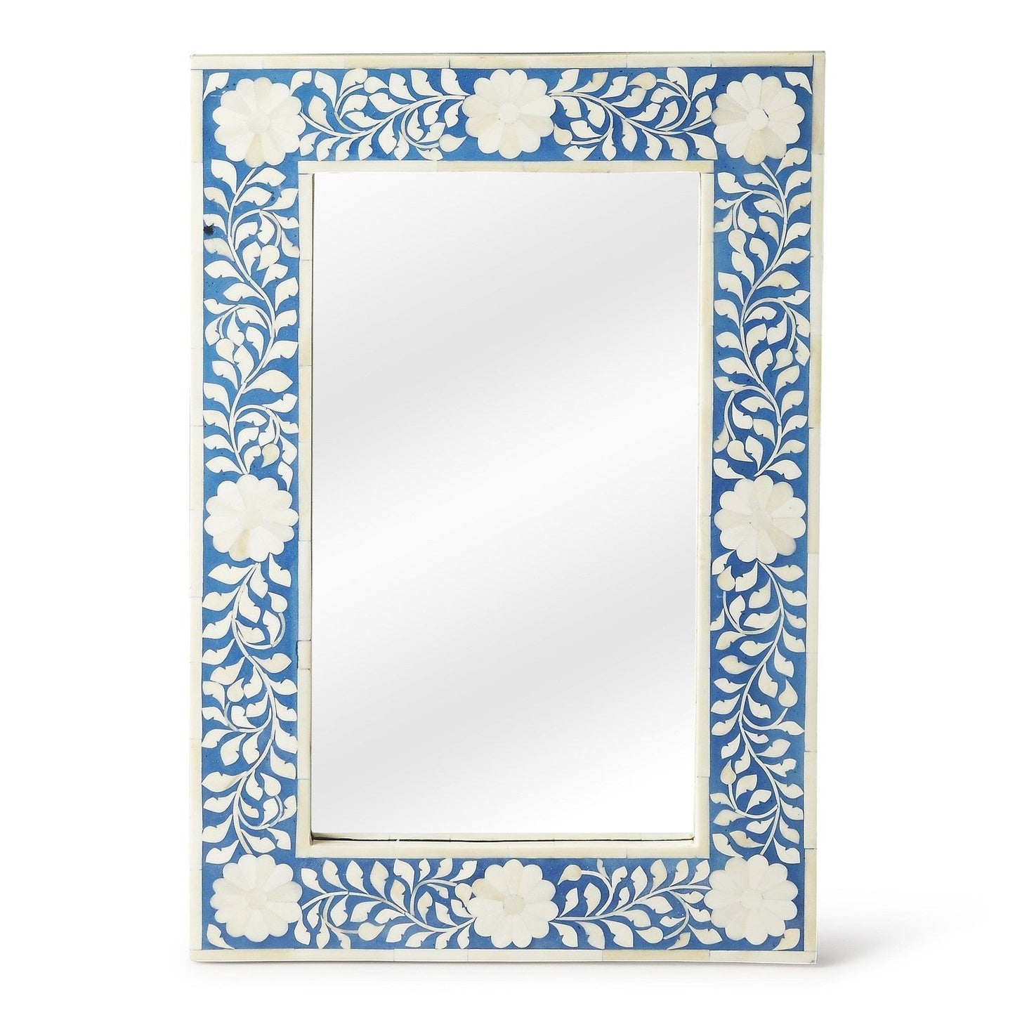 Butler Specialty Company Olivia Bone Inlay Wall Mirrored, Blue  - 1855070
