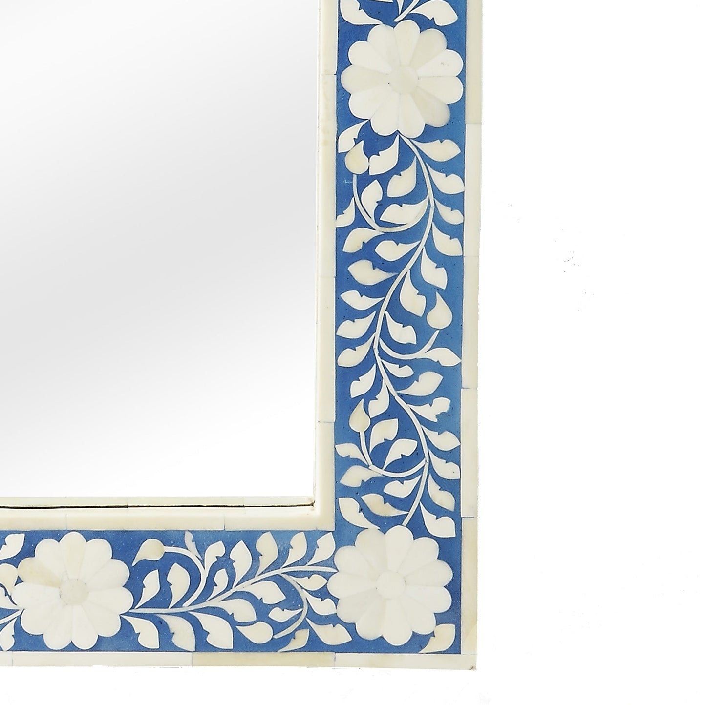 Butler Specialty Company Olivia Bone Inlay Wall Mirrored, Blue  - 1855070