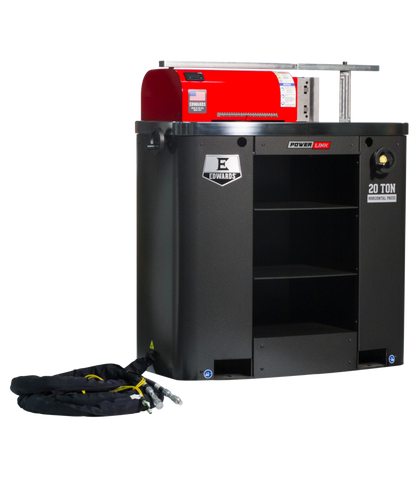 EDWARDS 20 Ton Horizontal Press & Portable Power Unit - ED9-HAT6010