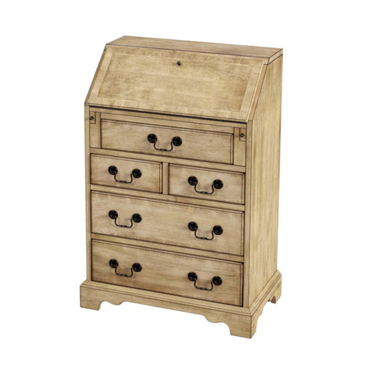 Butler Specialty Company Danforth 5-Drawer Secretary, Beige  - 2118424
