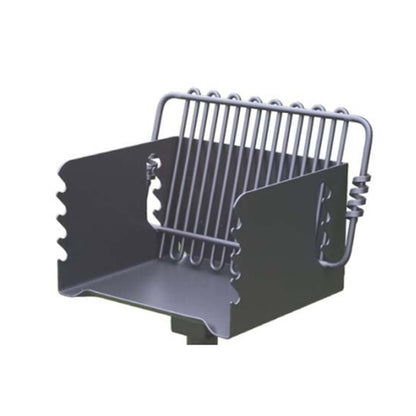 Pilot Rock CBP-135 Park Style Outdoor BBQ Charcoal Grill with Swivel, 6 Pack - 415879