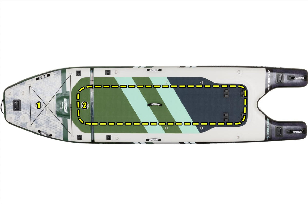 Sea Eagle FS1210K_ST 12'10" FishSUP 1210 Inflatable Fishing Stand-Up Paddleboard Start Up Package New - FS1210K_ST