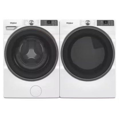Whirlpool 4.5 cu. ft. Smart Front Load Washer & Whirlpool 27 Inch Smart Electric Dryer - WFW5720RW
