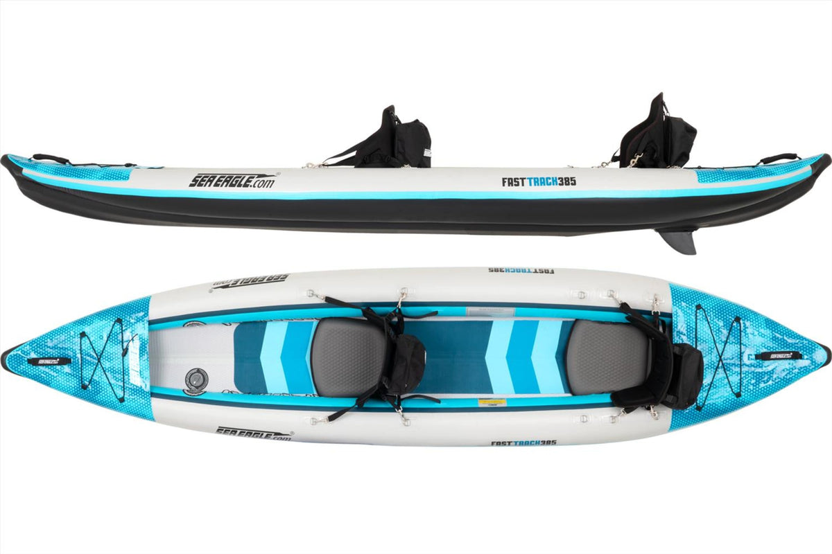 Sea Eagle 385FTK_P 385FT FastTrack V-Bottom Inflatable Kayak Pro Package New - 385FTK_P