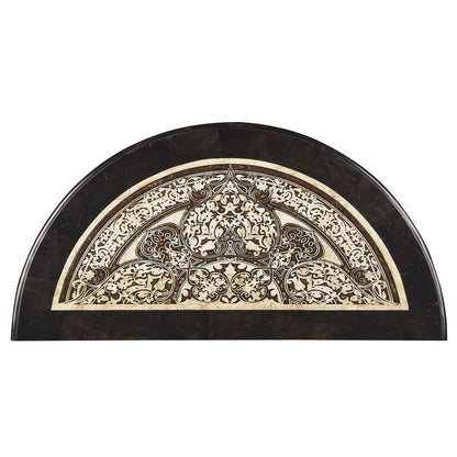 Butler Specialty Company Fabiola Fossil Stone Demilune Console Table, Multi-Color  - 2970025