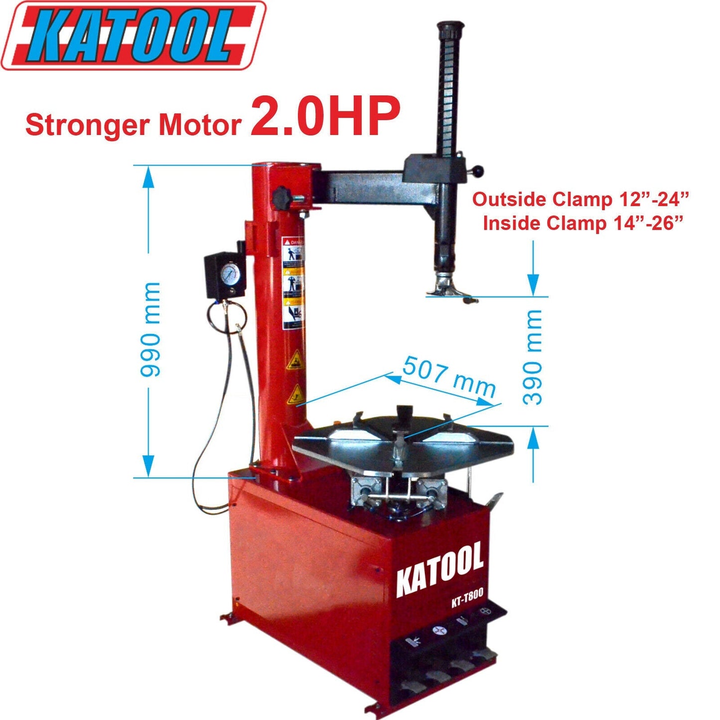 Katool KT-T800 & KT-B700 Tire Changer and Balancer Combo