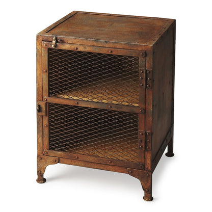 Butler Specialty Company Lucas Industrial Chic End Table, Medium Brown  - 3132025