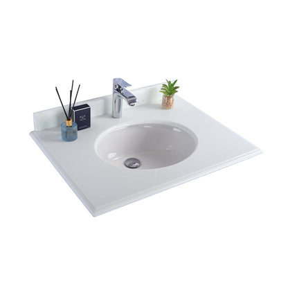 Laviva Pure White 30" Countertop - 313RD1H-30-PW