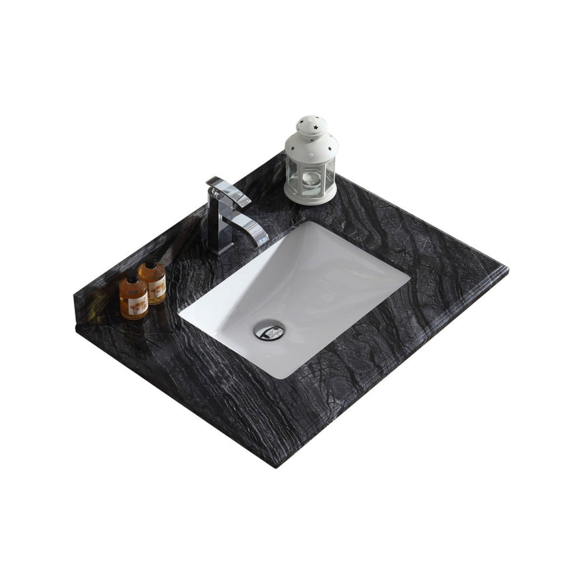 Laviva Black Wood Countertop - 313SQ1H-24-BW