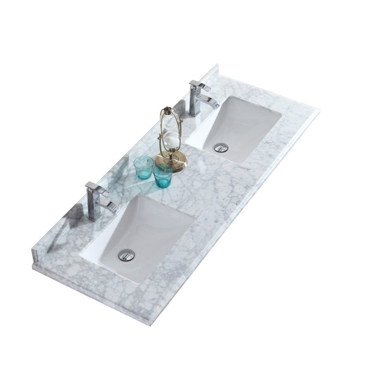 Laviva White Carrara Countertop - 313SQ1H-24-WC