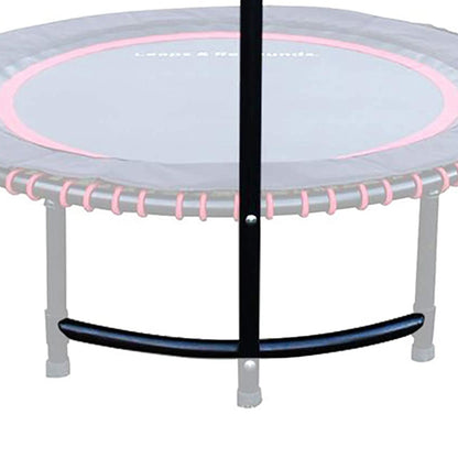 LEAPS & REBOUNDS 48" Adjustable Stability Bar w/ 48" Fitness Trampoline, Purple - 318054
