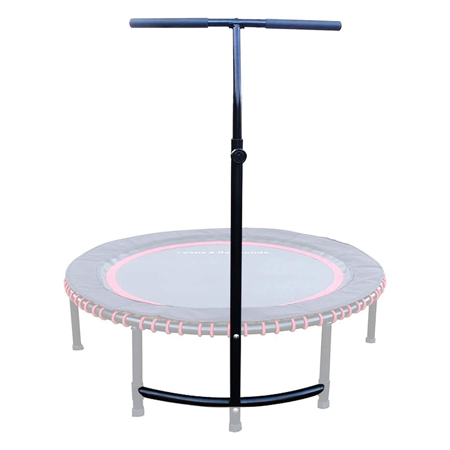 LEAPS & REBOUNDS 48" Adjustable Stability Bar with 48" Fitness Trampoline, Gray - 318057