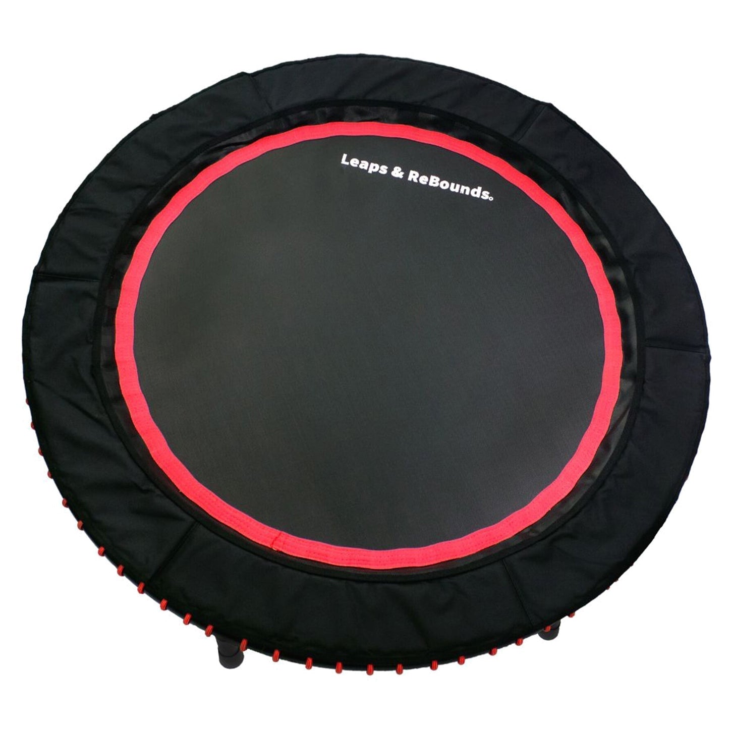 LEAPS & REBOUNDS 40" Adjustable Stability Bar with 40" Fitness Trampoline, Red - 318065