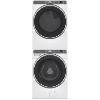 Whirlpool 5.0 cu ft Smart Front Load Washer & Whirlpool 27 Inch Smart Front Load Electric Dryer with Whirlpool Stack Kit for HybridCare, Long Vent and Standard Dryers - WED6720RW