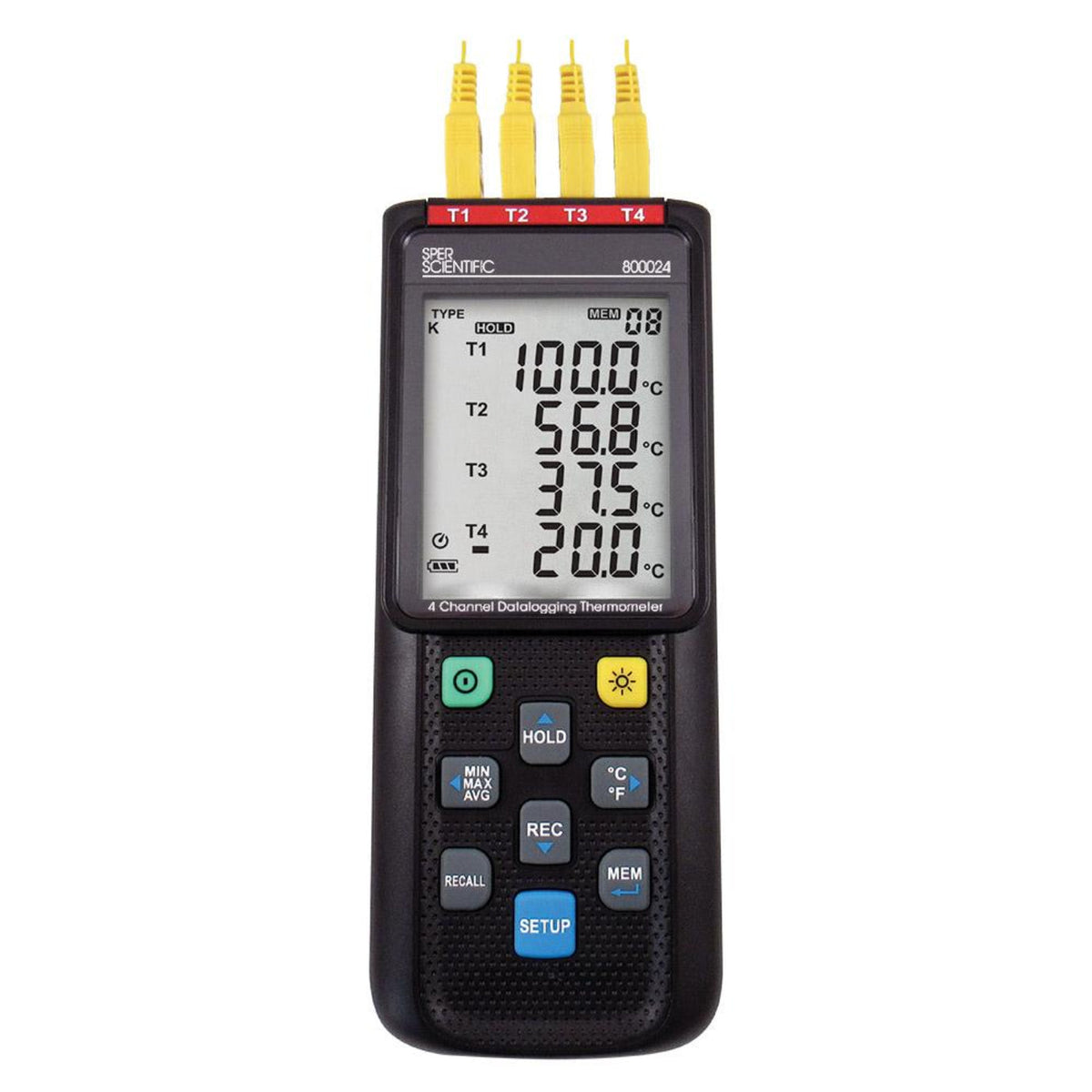 ThermoProbe 4-Channel Datalogging Thermometer - 800024