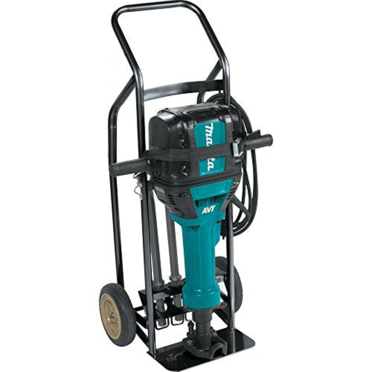 Makita 70lbs. Advanced AVT Breaker Hammer with 1-1/8 In. Hex, 4pc Steel, Premium Cart - HM1812X3