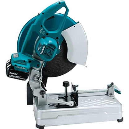 Makita  18V LXT Lithium-Ion Brushless Cordless 14" Cut-Off Saw Kit (5.0Ah) (Open Box/Excellent Condition) - XWL01PTREN