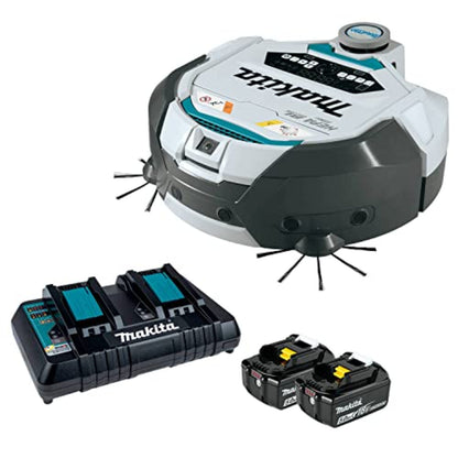 Makita 18V X2 LXT Brushless Cordless Smart Robotic HEPA Filter Vacuum Kit (5.0Ah) - DRC300PT