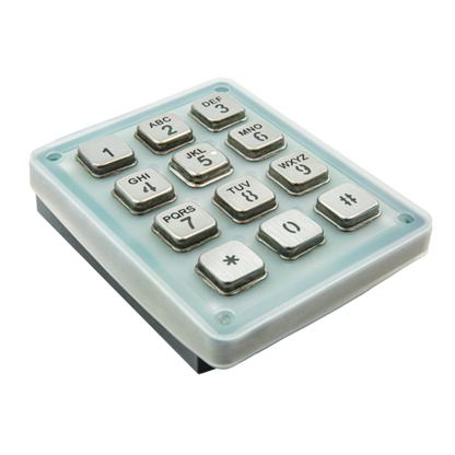 DoorBird Keypad Module for D1101KH Classic, D1101KH Modern, D2101KV, D2102KV, D2101KH - 423866355, D2101IKH and D2101FPBK in 12 Stainless Steel V4A Keys