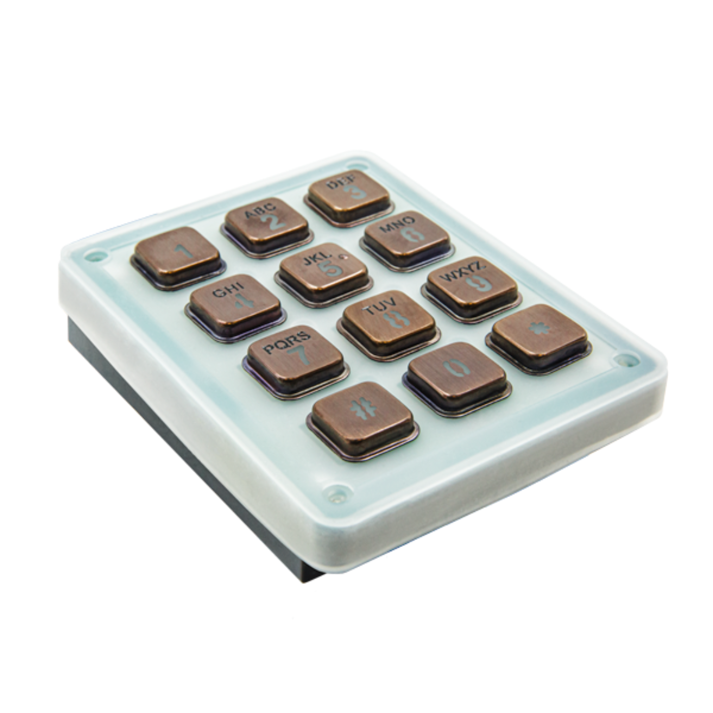 DoorBird Keypad Module for D1101KH Classic, D1101KH Modern, D2101KV, D2102KV, D2101KH, D2101IKH and D2101FPBK in 12 Bronze Keys - 423866386