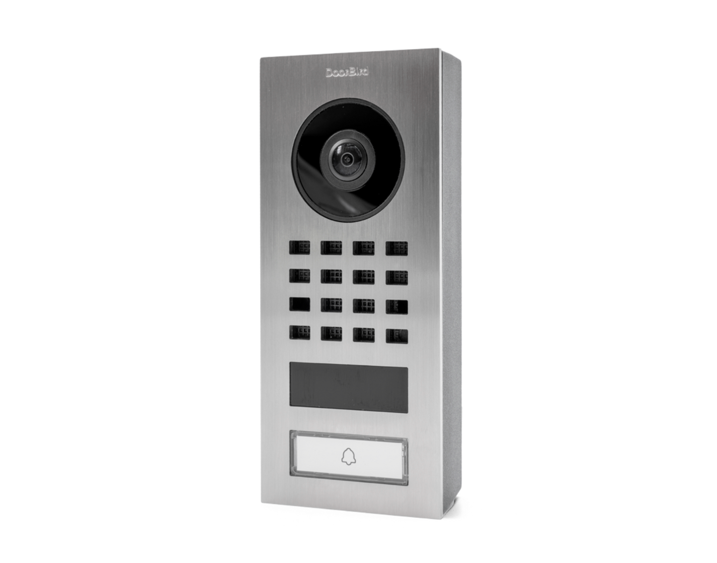 DoorBird D1101V Surface-Mount IP Video Intercom, 1 Call Button in Stainless Steel V4A - 423866751