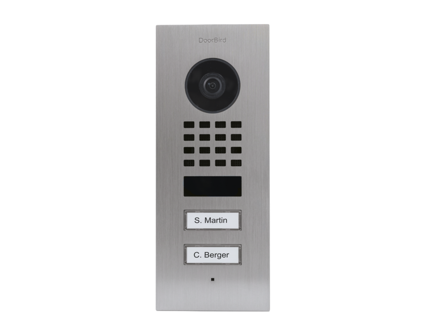 DoorBird D1102V Flush-Mount IP Video Door Station, 2 Call Button in  Stainless Steel V2A - 423866805