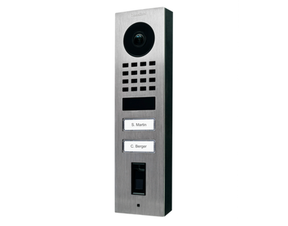 DoorBird D1102FV Fingerprint 50 Surface-Mount IP Video Door Station, 2 Call Button in  Stainless Steel V2A - 423872264
