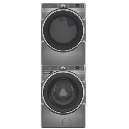 Whirlpool 5.0 cu ft Smart Front Load Washer & Whirlpool 27 Inch Smart Gas Dryer with Whirlpool Stack Kit for HybridCare, Long Vent and Standard Dryers - WGD6720RR