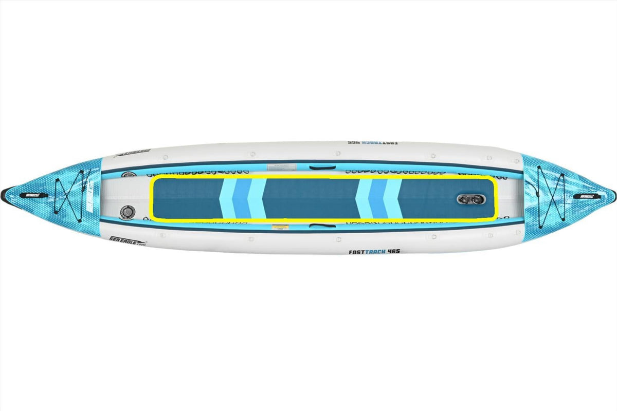 Sea Eagle 465FTK_P 465ft FastTrack V-Bottom Inflatable Kayak Pro 3 Person Package New - 465FTK_P