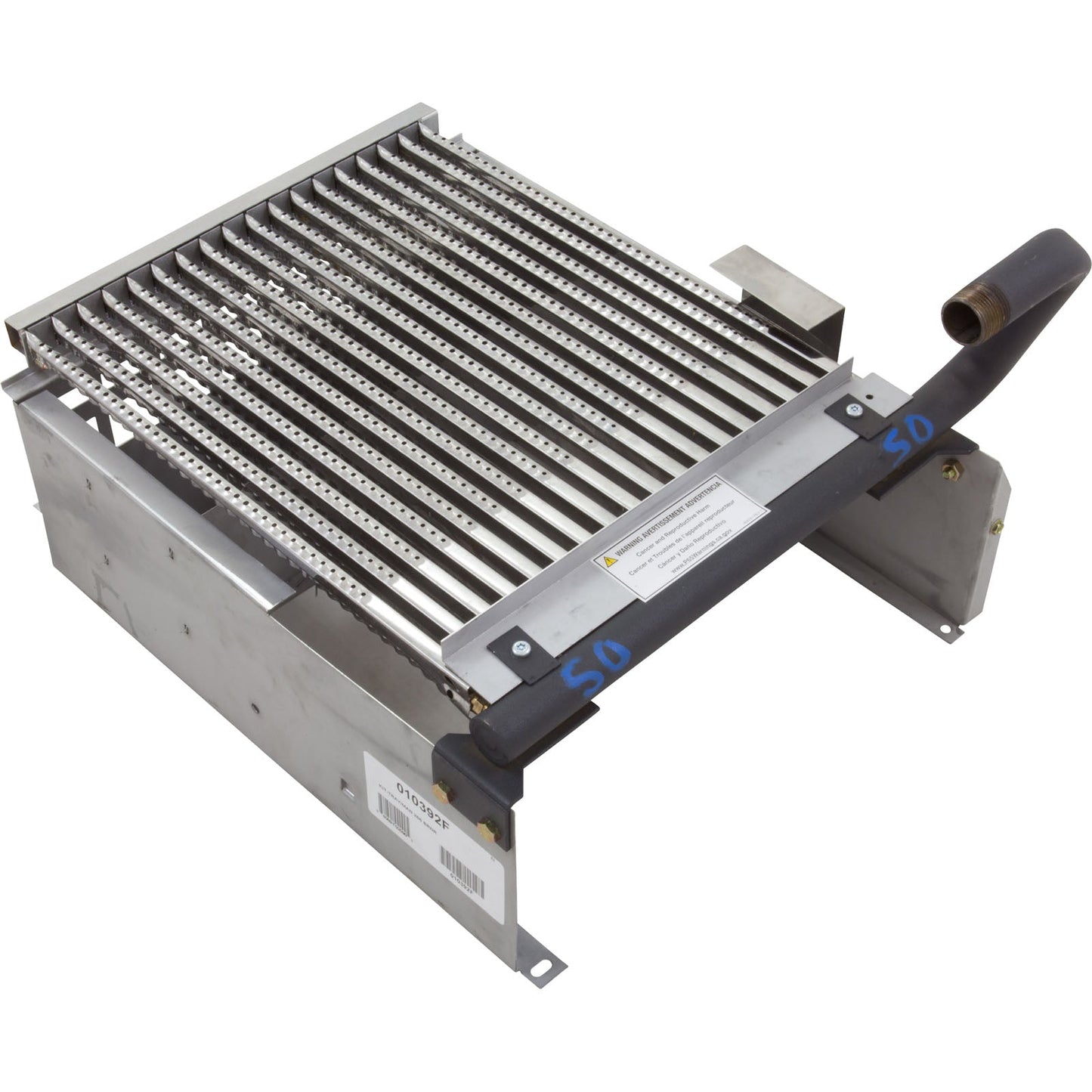 Raypak Burner Tray With Burners For Model 266A Pool Heater  - 010392F