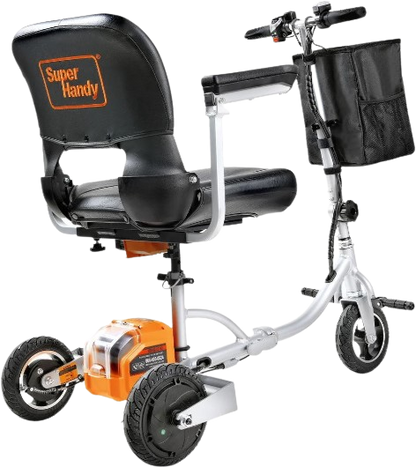 Super Handy GCAT021 Folding Mobility Scooter Plus with 3-Wheels Long Range 48V Brushless Motor and Extra Battery New Canada Only - GCAT021