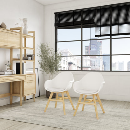 Midtown Concept Arm Indoor Dining Chair - 4PC - SC CON_ARM PAR WHT