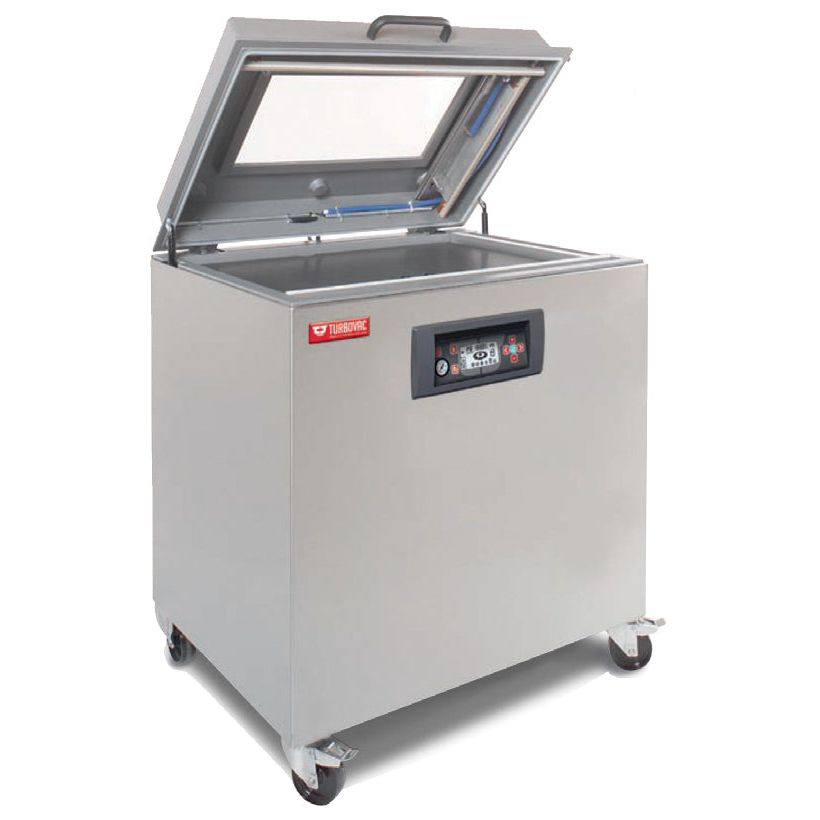 Turbovac 50005 / M80 Heavy-Duty Table Top Vacuum Packaging Machine with Aluminum Cover and 31.5″ Seal Length - 220V, 3 Ph