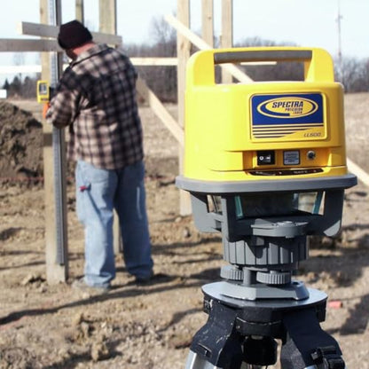 Spectra Precision Self-Leveling Laser Level with Receiver, C70 Rod Clamp, Alkaline Batteries, and Carry Case - LL500