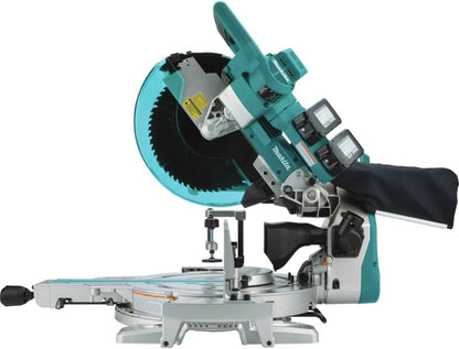 MakitaT 18V x2 LXT Lithium-Ion  Brushless Cordless 12" Dual-Bevel Sliding Compound Miter Saw with Laser Kit (5.0Ah) 12" Miter Saw Kit - XSL07PT