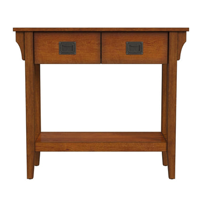 Butler Specialty Company Larina Burl 2- Drawer Console Table, Medium Brown  - 5217101