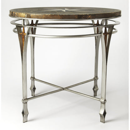 Butler Specialty Company Regina Fossil Stone & Metal 36""Foyer Table, Multi-Color -  5277025