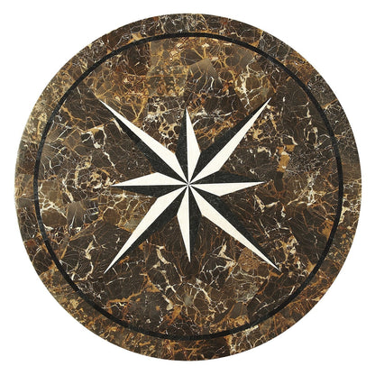 Butler Specialty Company Regina Fossil Stone & Metal 36""Foyer Table, Multi-Color -  5277025